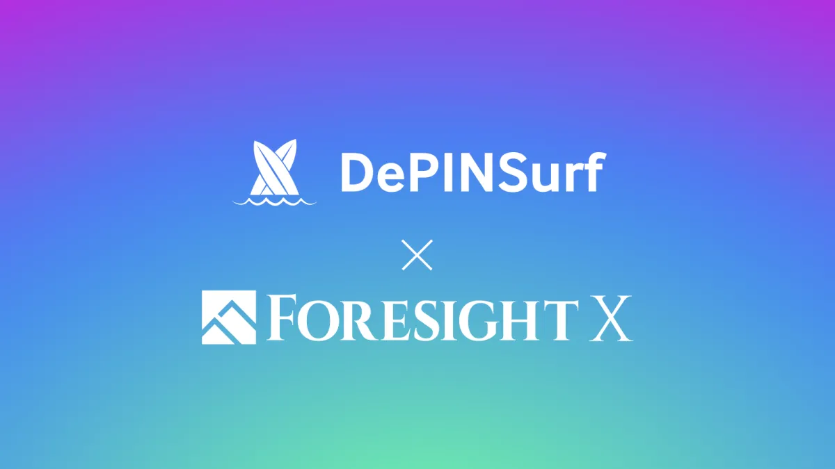 Foresight X Bergabung dengan Program Selancar DePIN sebagai Mitra Akselerator